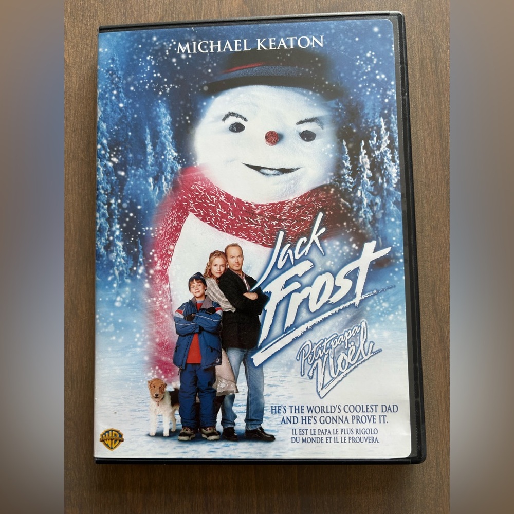 Warner Bros. Jack Frost DVD with Blue and Red Cover